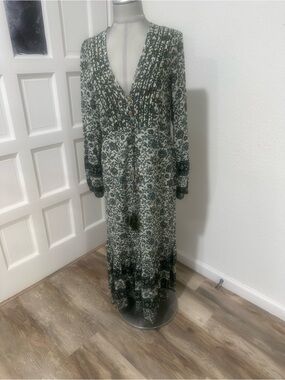 Veronica Beard Kameya Floral Print Long sleeve dress